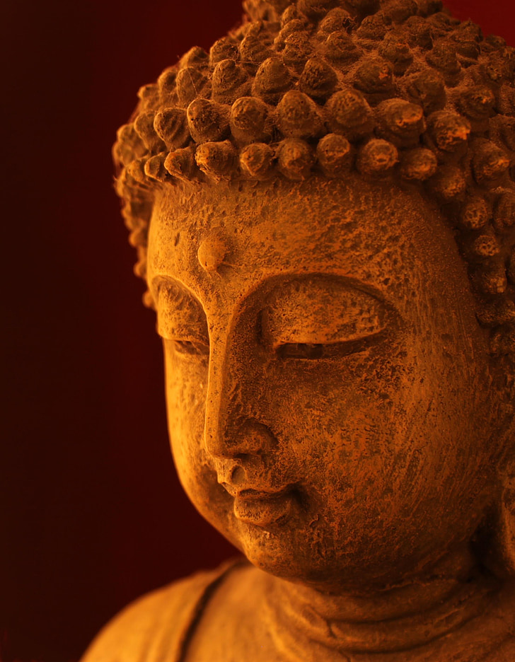 close-up photo of Gautama Buddha statue