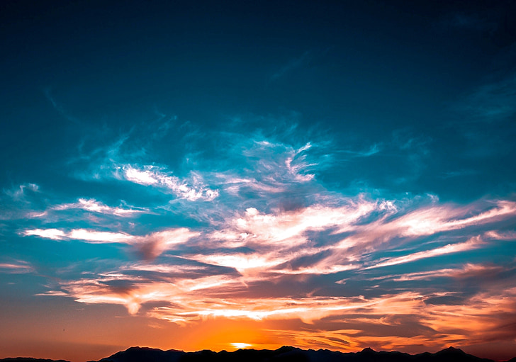 landscape photo of sunset