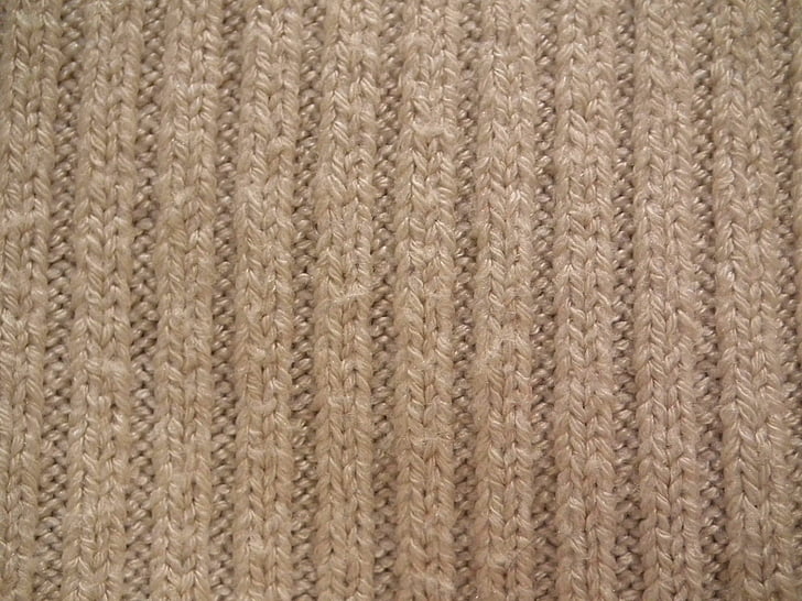 brown knitted textile