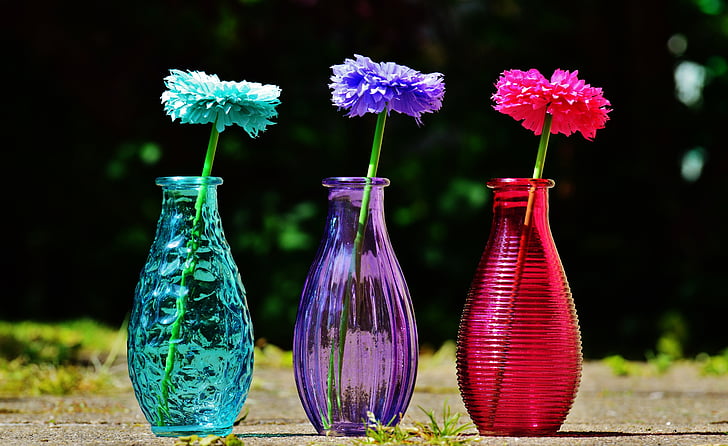 nature vases