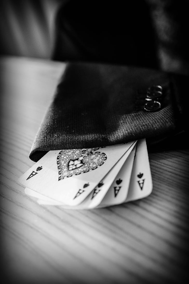 4 ace of spades playing cards