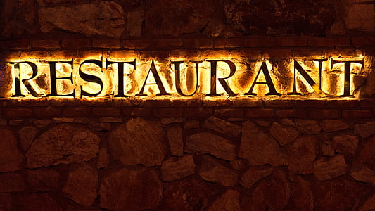 Restaurant signage