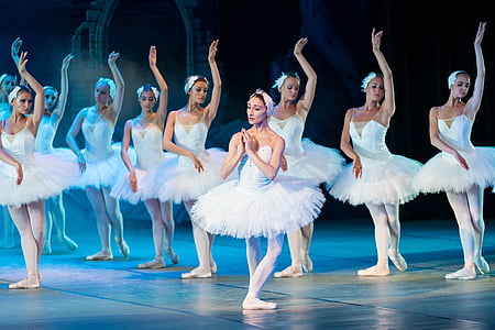 group of ballerinas on stage