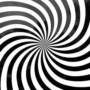 white and black spiral illustration