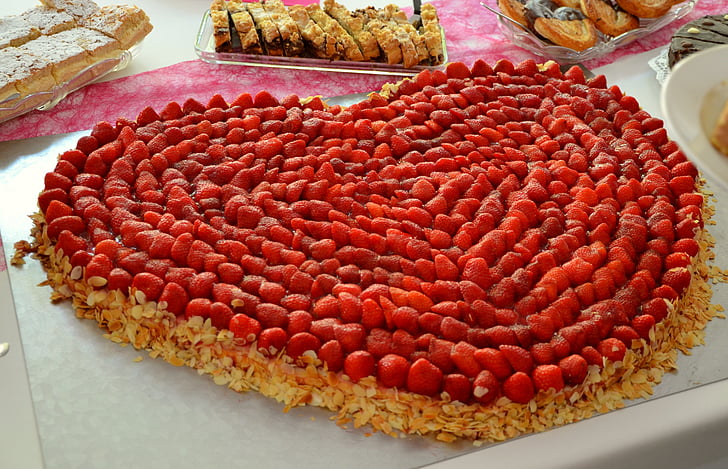 heart-shaped cooked food