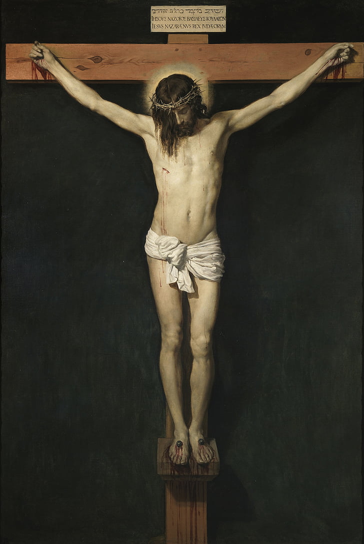 Jesus Christ on the cross painting