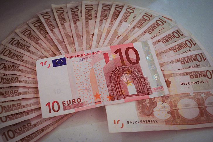 10 European euro banknote lot