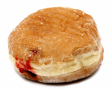 Bavarian strawberry doughnut