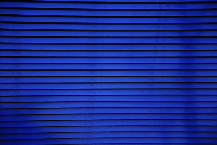 blue window blinds