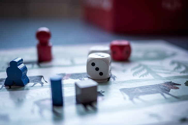closeup photo of dice