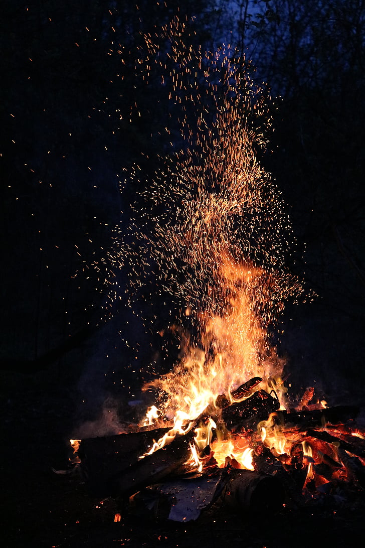 bonfire during nighttime