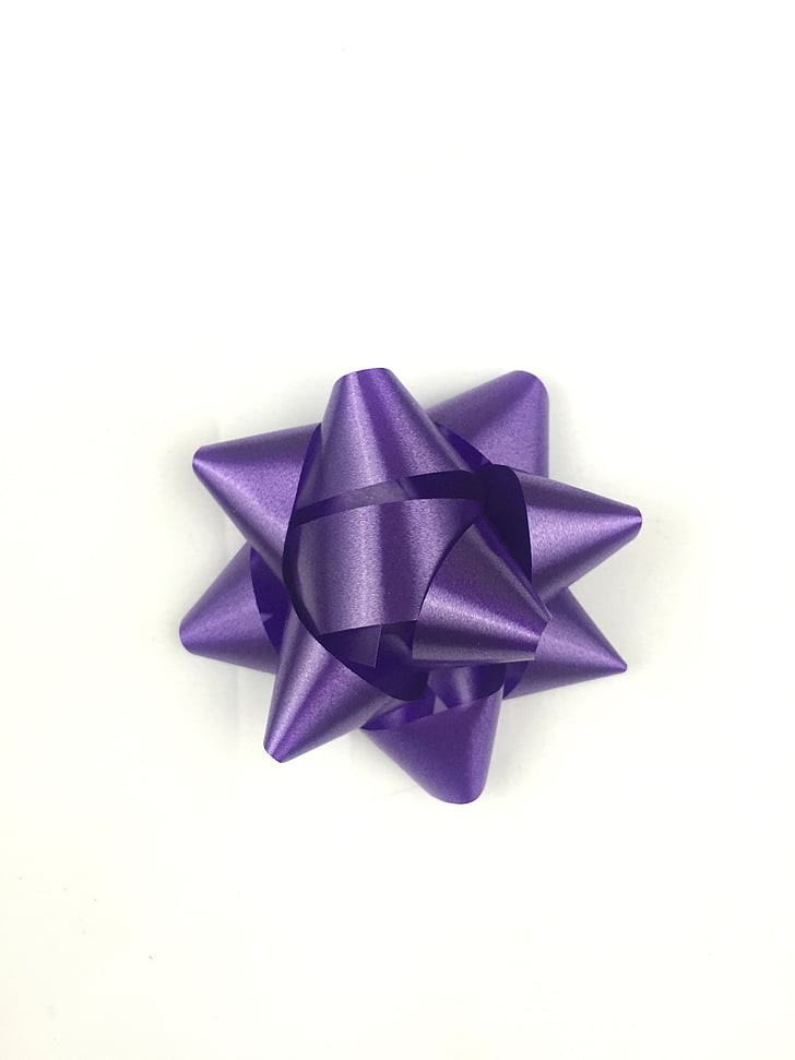 purple gift box ribbon