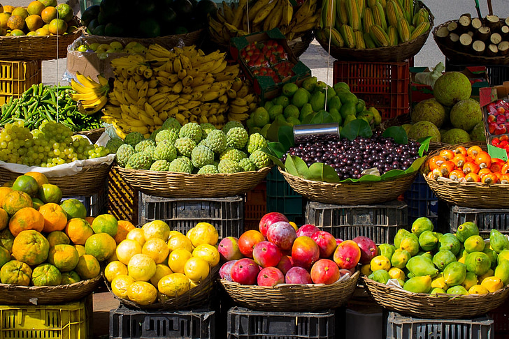 photo of assorted fruits on baskets