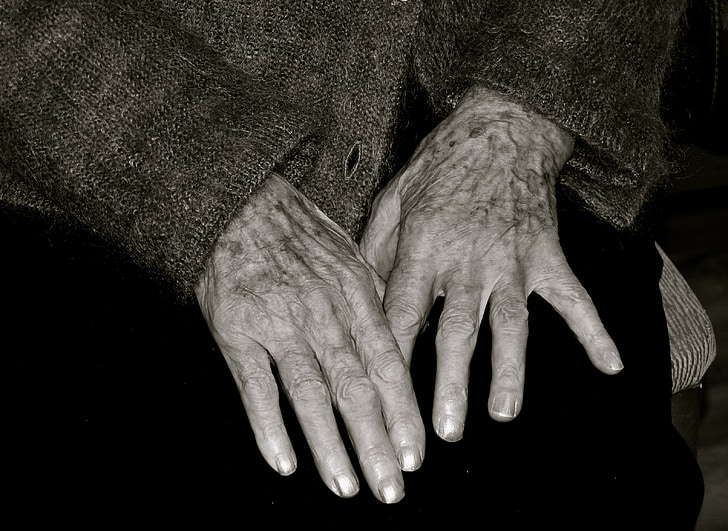 person showing his hands