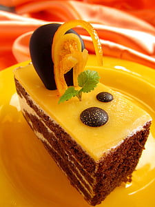 closeup photography of slice chocolate cake