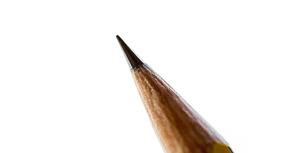 macro photography of a pencil tip