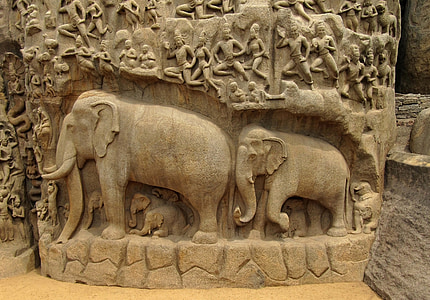 two elephant cutout decor
