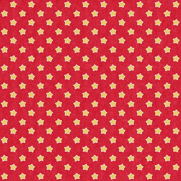 red and yellow star print background