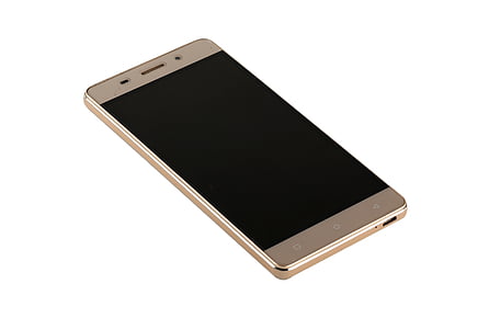 gold Android smartphone