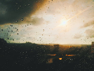 blur, clouds, cloudy, drop, droplets, focus
