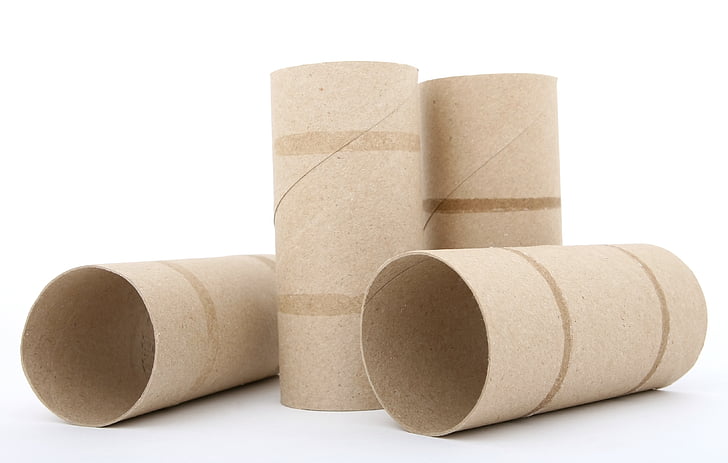 four tissue rolls