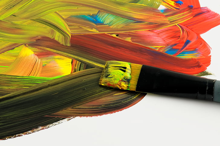 paintbrush with paint graphic wallpaper
