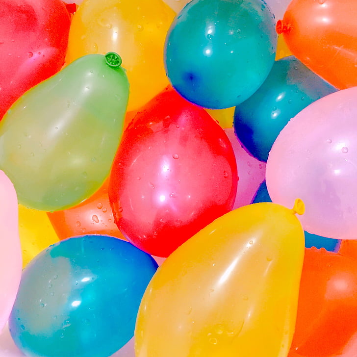 assorted colors of balloons