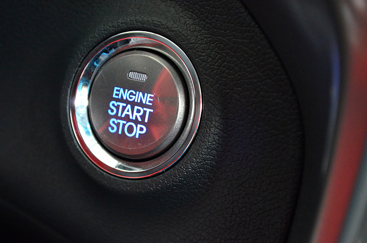 engine start stop-printed button