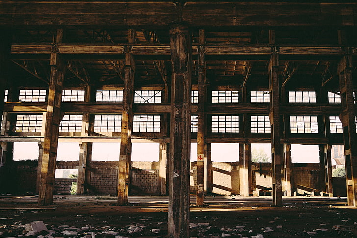 abandoned unfinished building interior taken during daytime