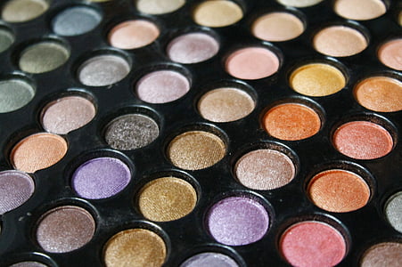 assorted-colored of eyeshadow palette