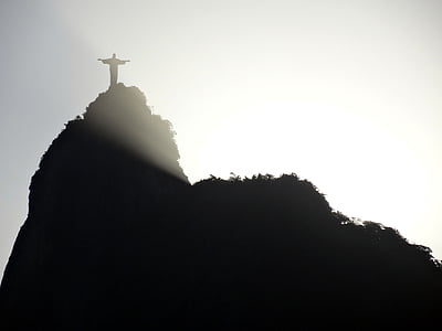 silhouette of Christ the Redeemer