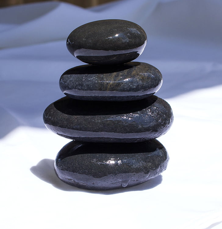 black 4-piece balance stone