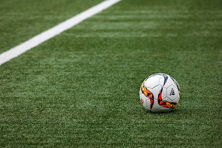 soccer ball on the field photo