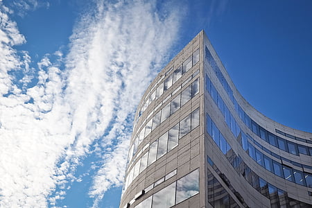 gray building under blue sky