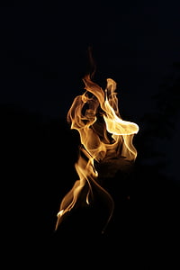 time lapse photography of yellow fire