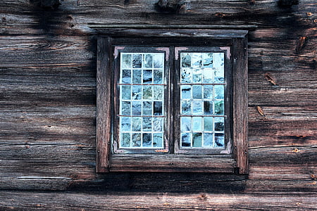 brown wooden window frame