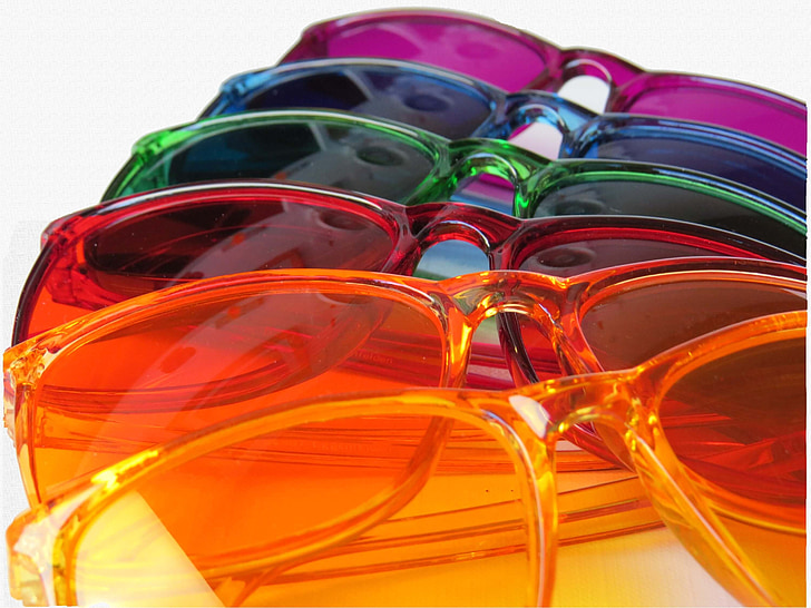 assorted-color sunglasses