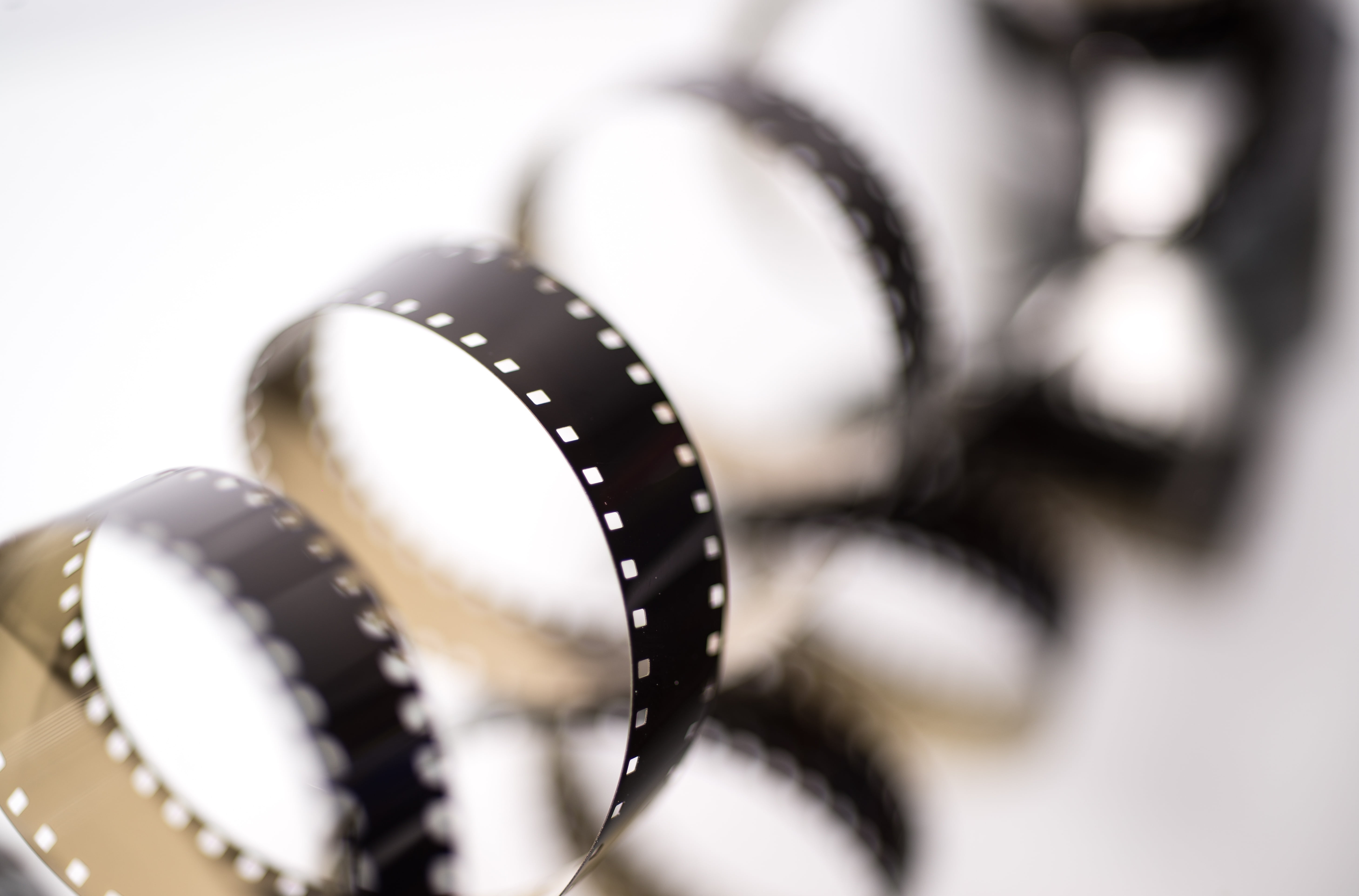 Premium Photo  Cinema film reel or filmstrip close up picture