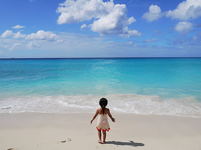 girl near a sea shore