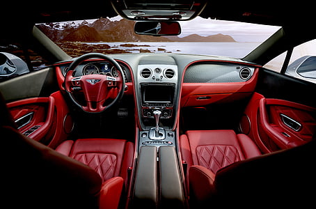 red leather interior car
