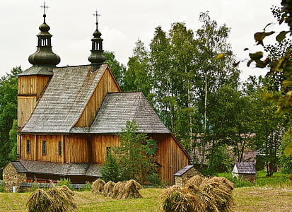 brown and gray wooden church during daytime photography