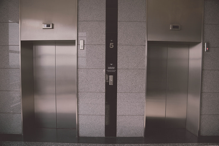 gray elevator