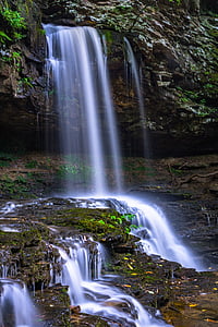 photo of waterfall during daytime