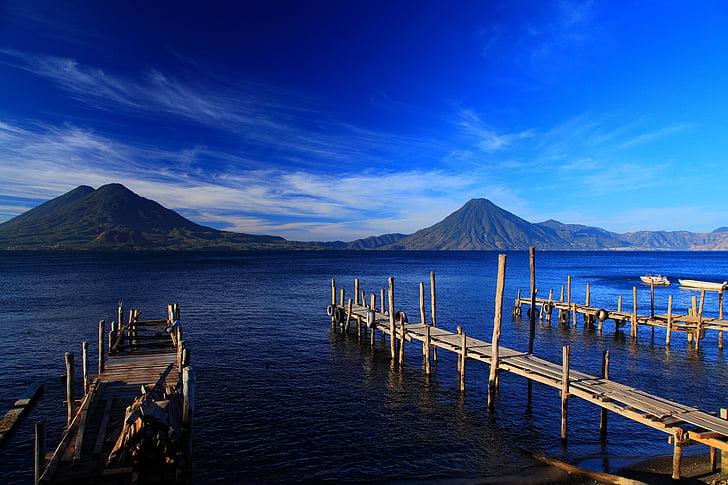 guatemala, beautiful, lakes, mountain, sky, outdoors