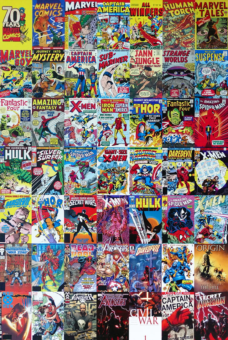 assorted-title comic cover books