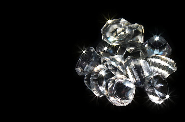 bunch of diamonds