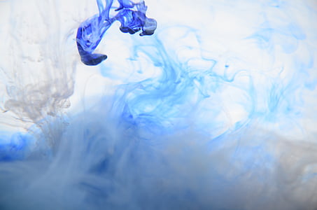 blue smoke digital wallpaper