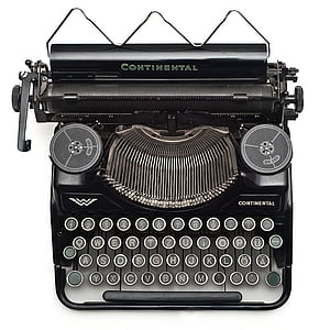 black Continental typewriter