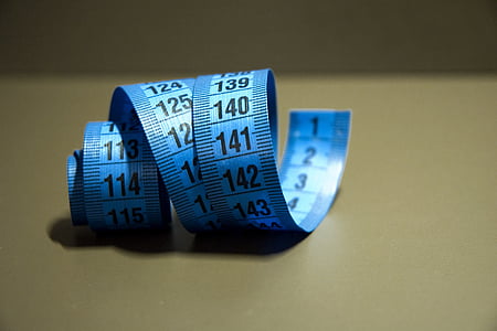 blue tape measure