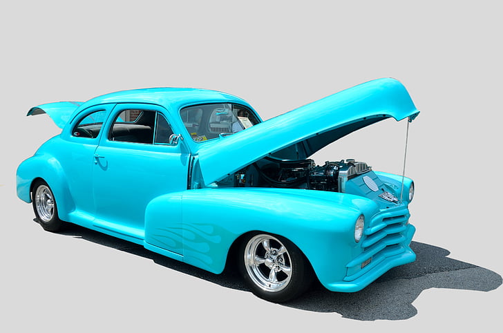 classic teal coupe wallpaper